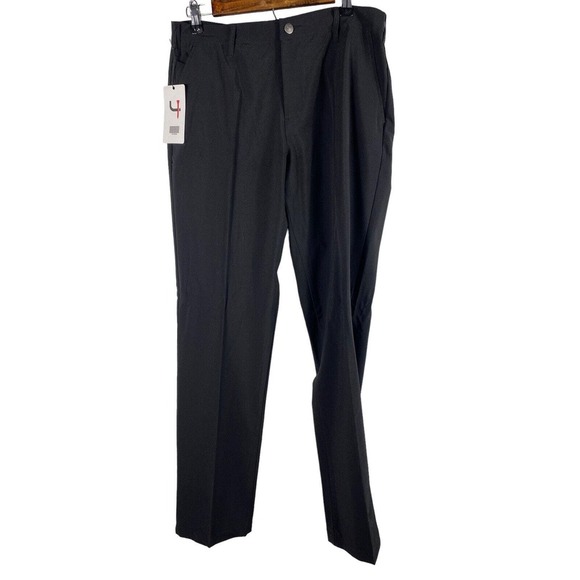 Short Par 4 Pants 32x34 Black Golf Tech Pants Mens NEW The Pavin Pant - Picture 2 of 8
